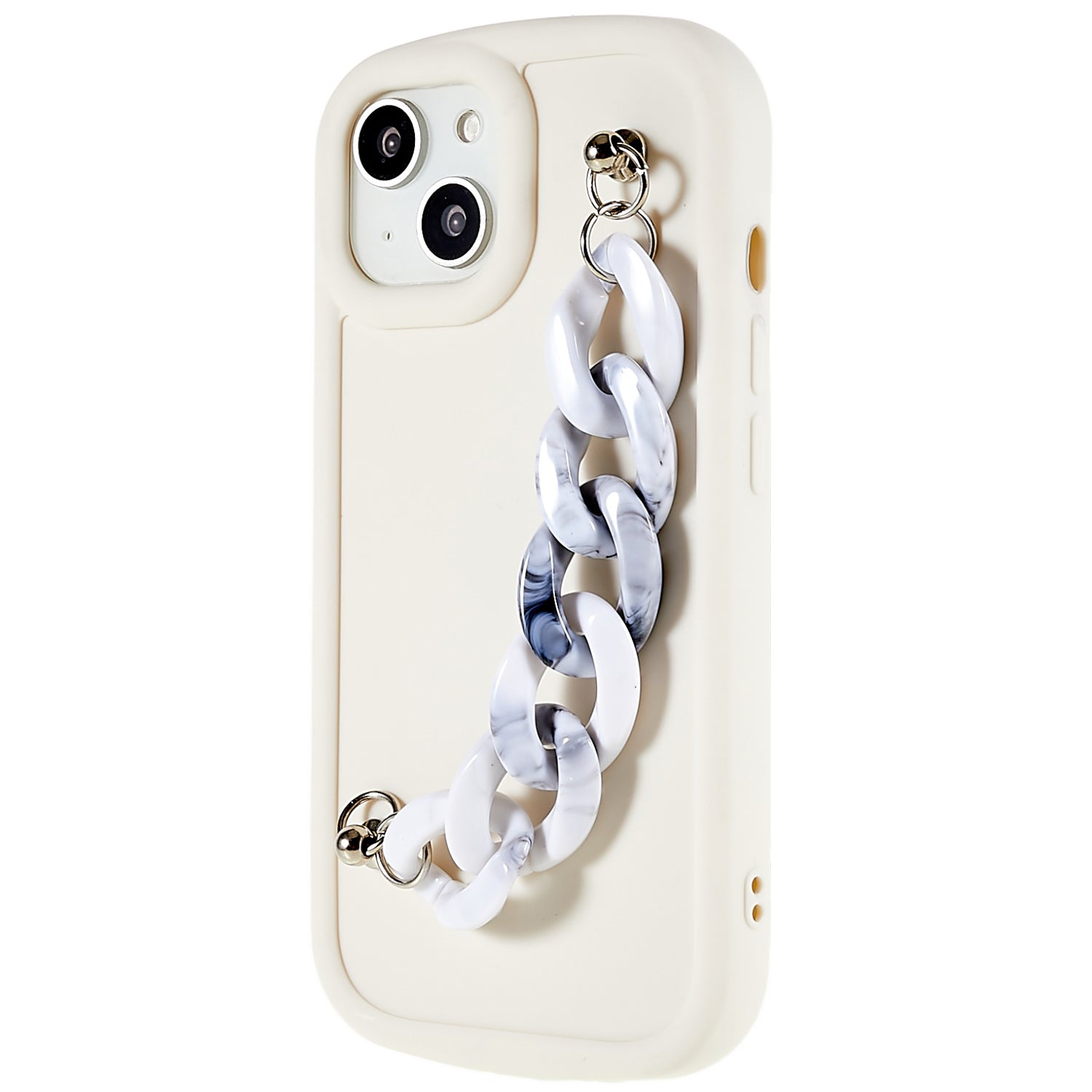 For iPhone 14 Plus TPU Phone Case with Chain Matte Surface Anti-Drop Phone Cover For iPhone 14 Plus TPU Phone Case with Chain Matte Surface Anti-Drop Phone Cover